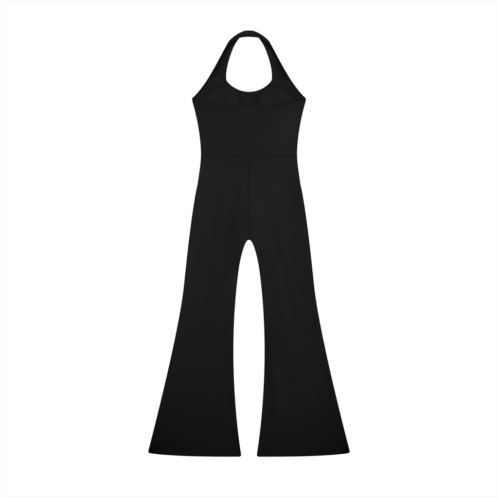 Trident Halter Flared Jumpsuit