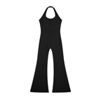 Trident Halter Flared Jumpsuit