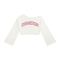 Hoosiers Hollow Print Off-Shoulder Sweatshirt