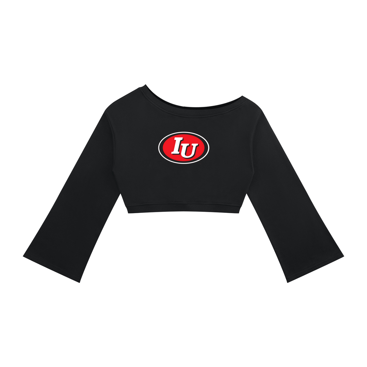 Vintage Logo Off-Shoulder Sweatshirt