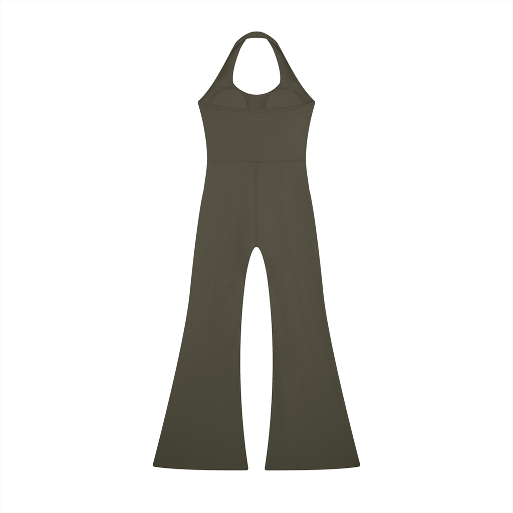Trident Halter Flared Jumpsuit