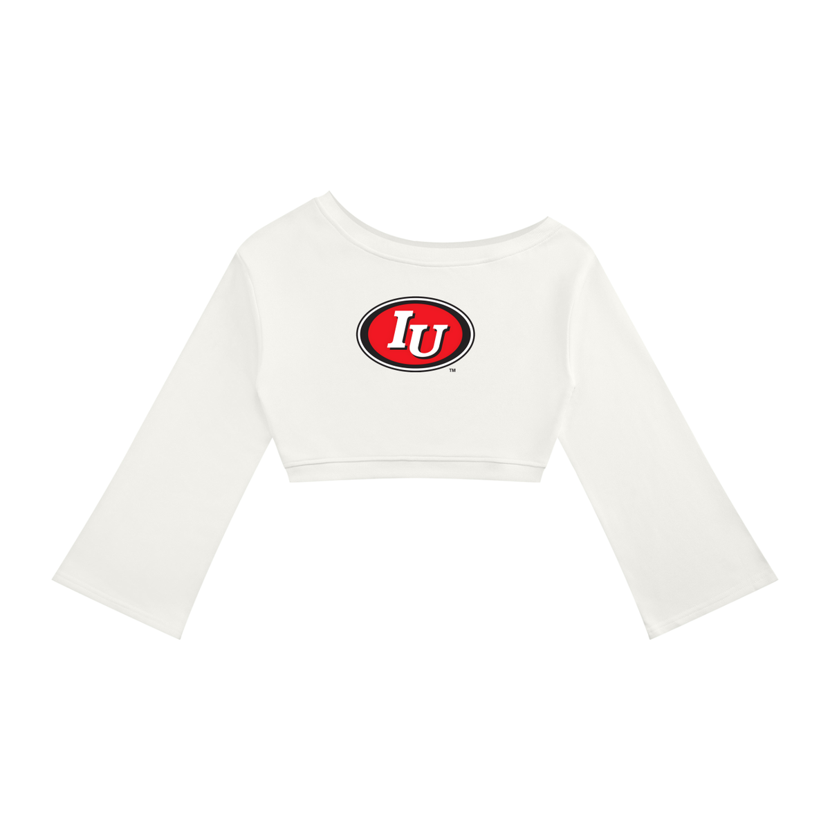 Vintage Logo Off-Shoulder Sweatshirt