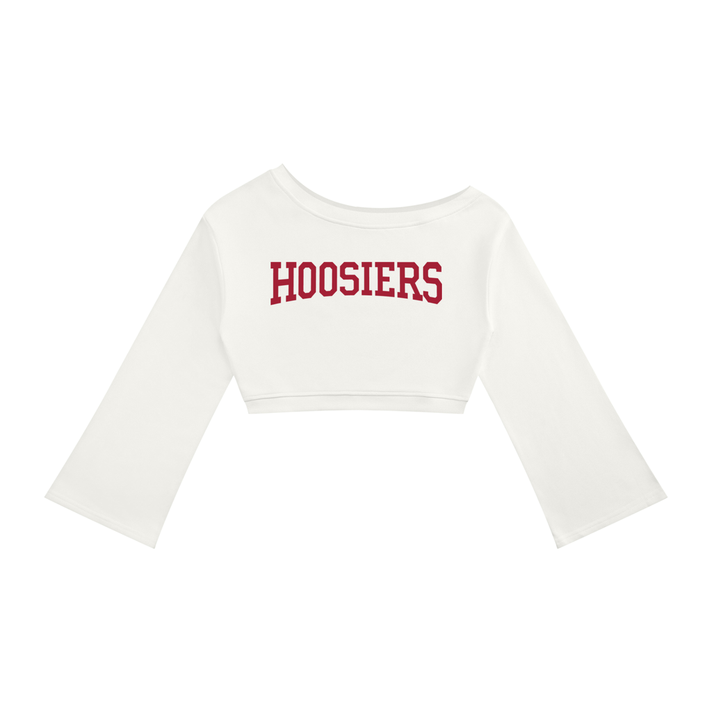Hoosiers Off-Shoulder Sweatshirt