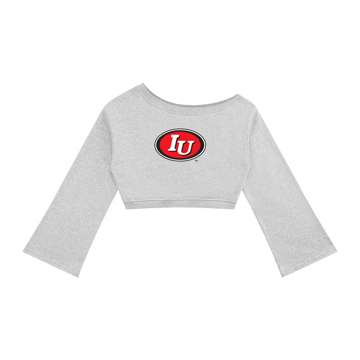 Vintage Logo Off-Shoulder Sweatshirt