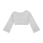 Hoosiers Hollow Print Off-Shoulder Sweatshirt