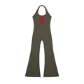 Trident Halter Flared Jumpsuit