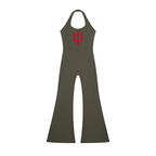 Trident Halter Flared Jumpsuit