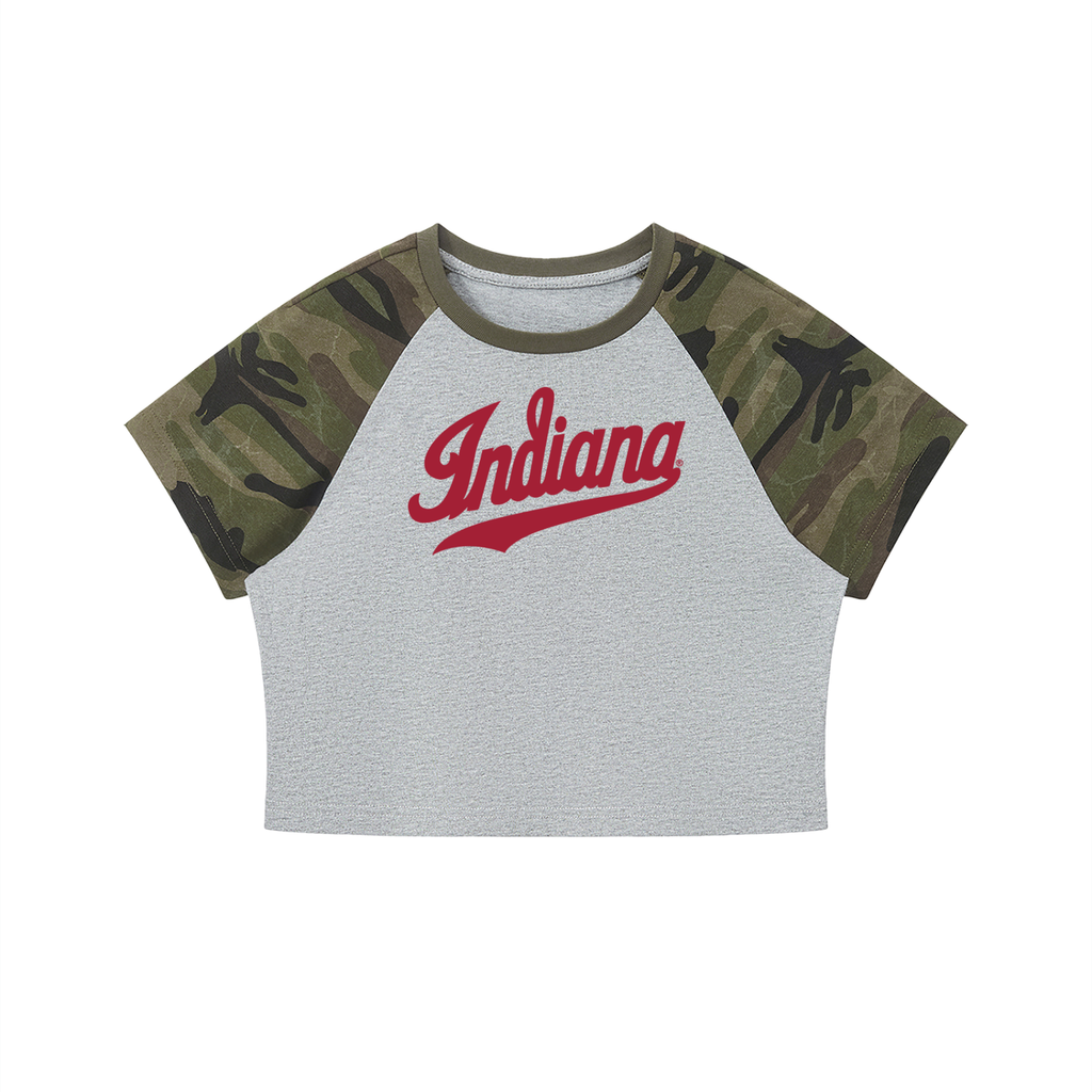 Indiana Camo Crop T-Shirt