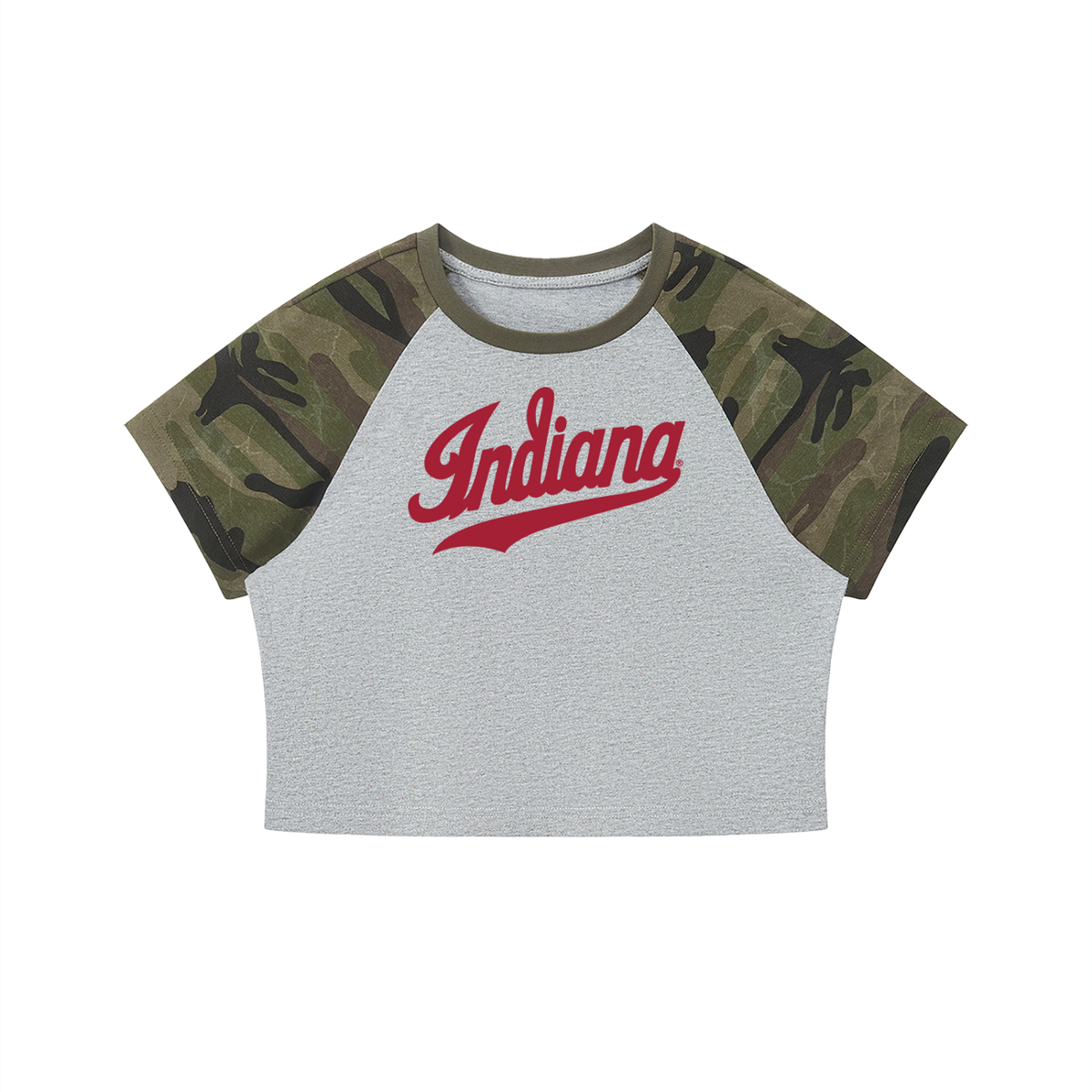 Indiana Camo Crop T-Shirt